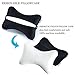 Car Memory Foam Neck Pillow with Premium Velour Washable Removable Pillow Case for for Car, Travel, Home and Office (Black)
