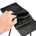 Universal Crossbody Bag Purse Cell Phone Pouch Multipurpose Soft PU Leather Wallet Moblie Phone Carrying Cases Shoulder Bag with Shoulder Strap for Smartphone Under 6.2' from WaitingU -Black