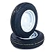 Motorhot 2 pcs 5.30x12 Bias Trailer Tires & Rims 12 inch LRC 6 Ply 4 Lug White Trailer Wheels 5.30-12