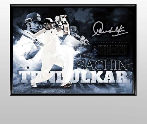 ICC Official Memorabilia Sachin Tendulkar Facsimile Sportsprint (Multi-Coloured)