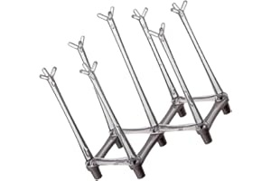 Toyvian Foldable Expandable Cup Draining Rack Gray with Drain Tray Multifunctional Cup Holder for Kitchen