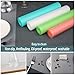 Refrigerator Liner Mats Washable Non-Slip 8 PCS – Clear Pre-Cut 17.7 by 11.4 inch EVA Shelf Liners Waterproof Can Be Cut Fridge Pads（Transparent Placemats）