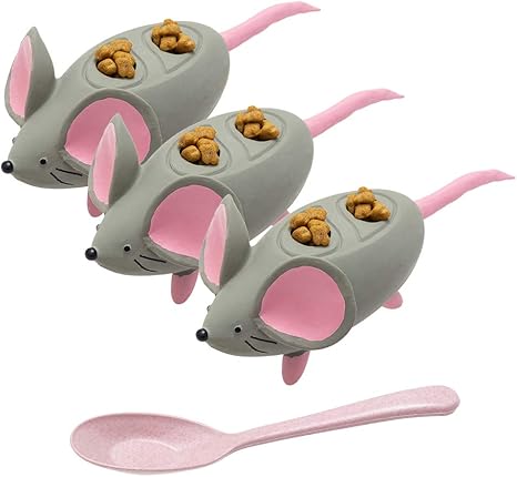 Amazon Com Pawchie Indoor Cat Feeder Toy Mouse Tumbler Shaped