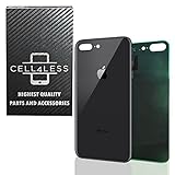 Back Glass Cover OEM Battery Door Replacement w/Adhesive & Removal Tool for Apple iPhone 8 Plus (Space Gray)