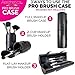 Aesthetica Pro Black Makeup Brush Case – Versatile Make up Brush Holder / Organizer with 3-Way Design