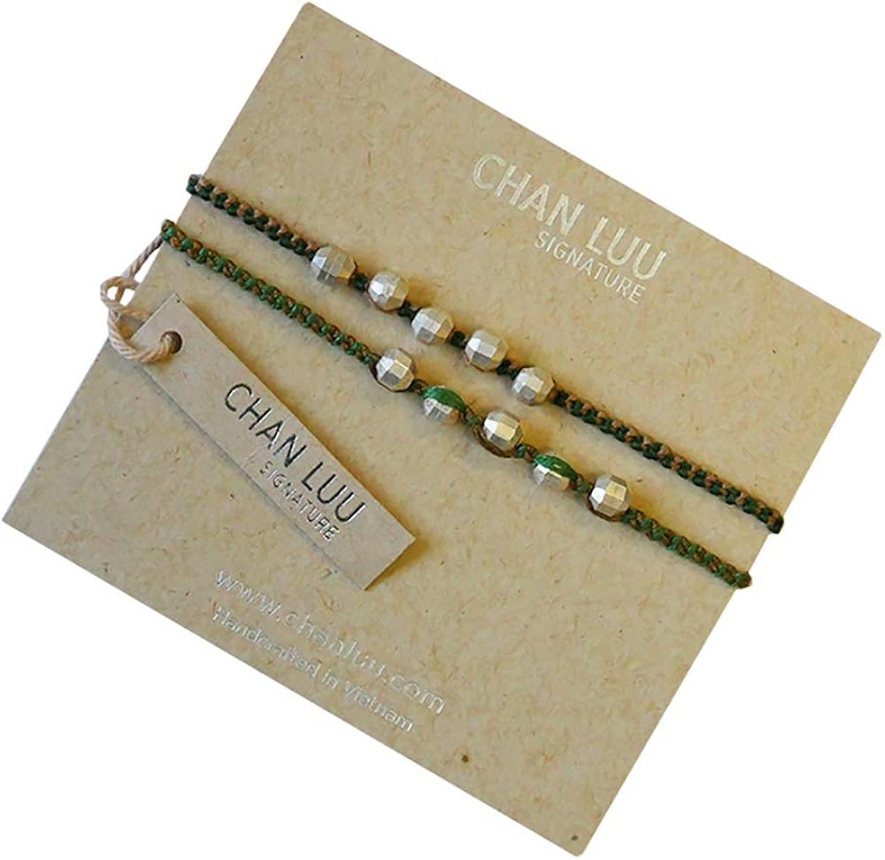 Amazon Chan Luu チャンルー アクセサリー アンクレット Cl Aks 1016bcl Drkgrn 並行輸入品 アンクレット 通販