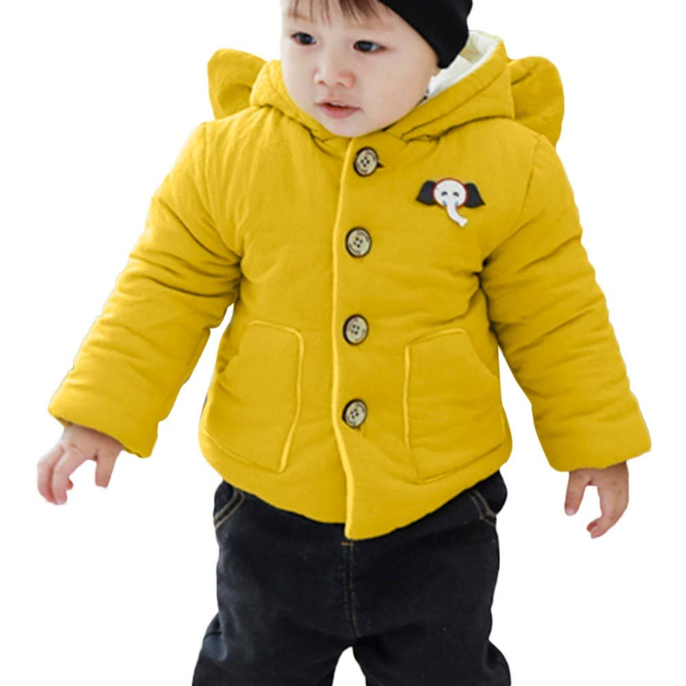 baby boy yellow coat