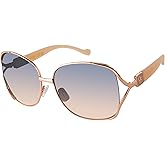 Jessica Simpson Womens J5686 Oversized Square Sunglasses With Uv400 Protection.