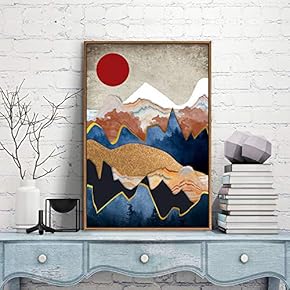 Framed Canvas Wall Art for Living Room, Bedroom City and Landscape Canvas Prints for Modern Home Decoration Ready to Hang - 16"x24" inches