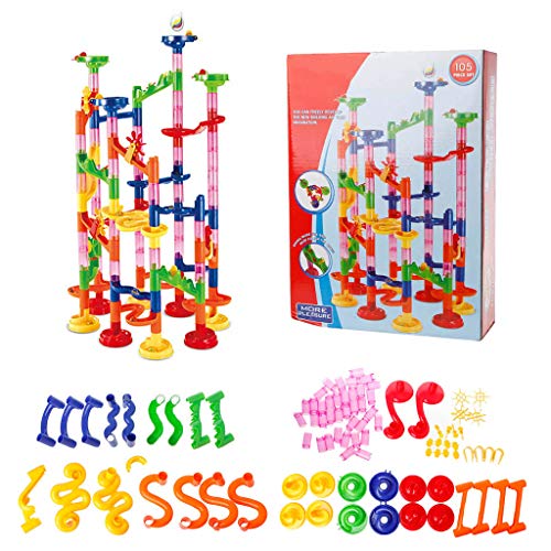 JAGENIE DIY Construction Marble Race Run Maze Balls Track Building Blocks Kids Toy - Thumbnail 4