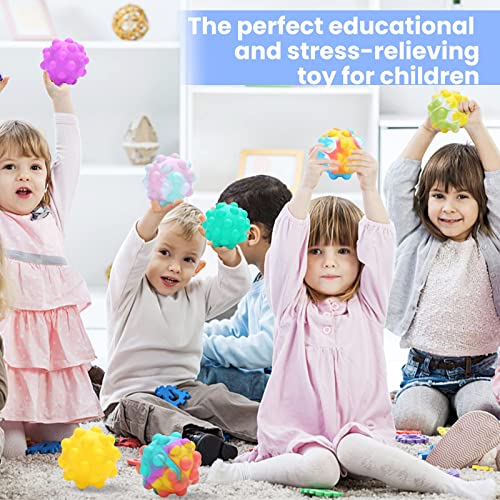 MONBASA Push Pop Bubble Fidget Toy, Sensory Toys for Autistic Children Squishy Stress Ball for