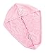 SOFTOWN Microfiber Hair Drying Towel Super Absorbent head hat for Women with Long Hair, Pink, 1 Pack, 11 x 28 inch