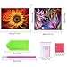 Standie 2 Pack DIY Diamond Painting 5D Crystal Embroidery Rhinestone Painting Kit Decorating Wall Stickers ( Sun Flowers 45 x 30cm & Lotus Flower 40 x 30cm )