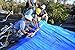 20'x25' Heavy Duty Waterproof Tarps - Multi-Purpose Blue Tarpaulin with 4 Grommets, Reinforced Edges and Nylon Paracord for Outdoor Rain Shelter, Ground Cover, Boat, RV or Pool Cover