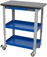 Sealey 3-Level Industrial Workshop Trolley API2103 Deep Shelves Adjustable Legs view 2