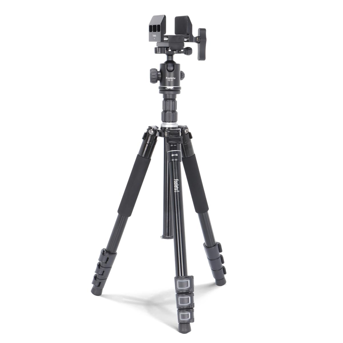 Photo 1 of Fooletu Shooting Tripod Hunting Shooting Stick Gun Rifle Rest with Shooting Saddle Clamp and 360° Rotate Ball Head, Height Adjustable 25"- 75" Shooting Stick Tripod Aluminum Alloy