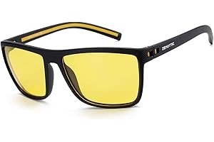 ZENOTTIC Polarized Sunglasses for Men Lightweight TR90 Frame UV400 Protection Square Sun Glasses