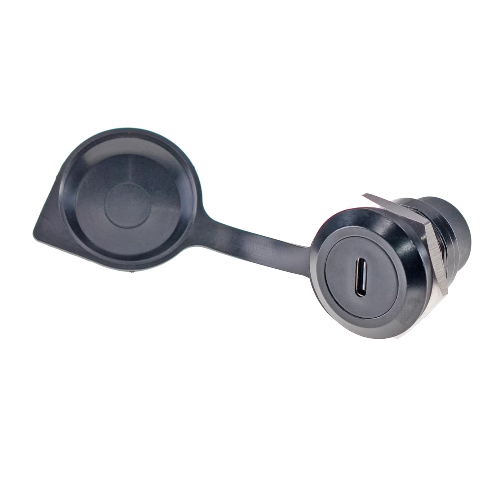 HangTon USB C Type-C Connector Coupler Waterproof Circular, Inline Cable Chassis Panel Socket Female to Female Extension, IP65 Bulkhead Pass-Through