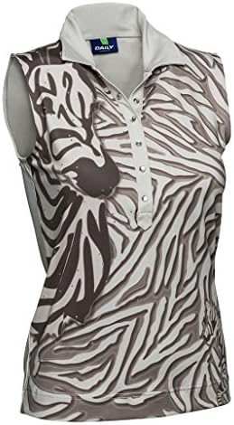Daily Sports Women's Zoey Sleeveless Polo In Sahara Tan (Medium)