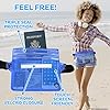 Aquamare-Waterproof-Pouch-Dry-Bag-Case-with-WaistShoulder-Strap-Fanny-Pack-2-Pack-Blue-and-Black-Color
