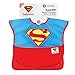 Bumkins Bib for Girl or Boy, Baby and Toddler for 6-24 Months, Essential Must Have for Eating, Feeding, Baby Led Weaning, Mess Saving Waterproof Soft Fabric, SuperBib with Cape, Superman DC Comics