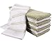 KAF Home Pantry Piedmont Terry Dish Cloths | Set of 12, 12 x 12 inches, Absorbent Terry Dish Cloths, Wash Cloths, Bar Mop Rags | Perfect for Spills, and Wiping Counter Tops - Sage Green
