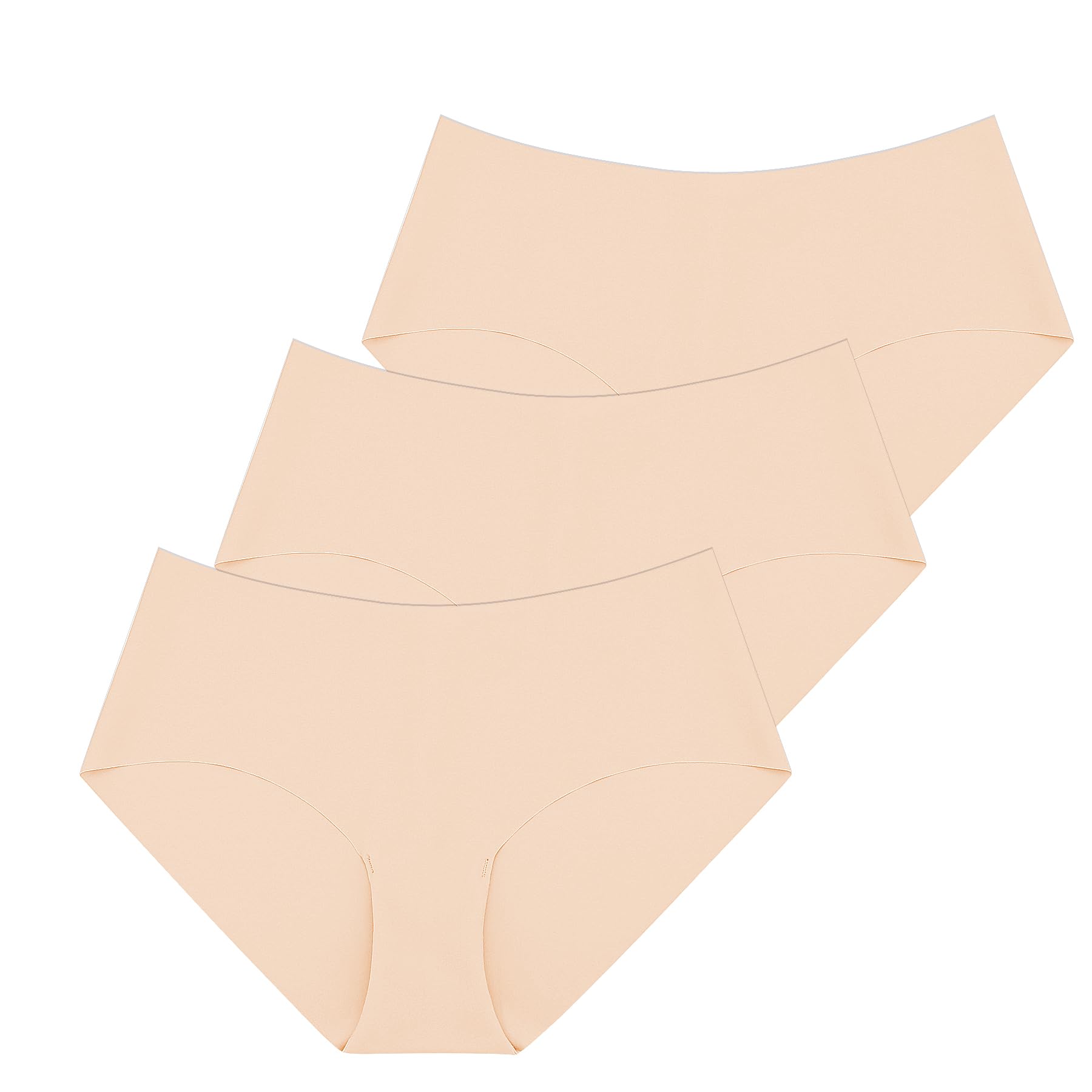 Photo 1 of (USED/FAIR) DR + SANTE Seamless Women's Underwear 3-Pack Thin Breathable Invisible and Elastic-Free Hipster Panties for Active Ladies