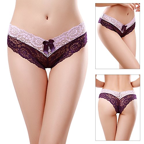 Bezioner-Donna-Slip-Cotone-Intima-Mutandine-con-Pizzo