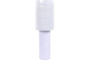 Fjgyjt 4 Inch x 1000Ft Stretch Wrap Roll with Handle Self-Adhering Plastic Film for Moving Furniture Wrapping and Shipping