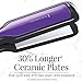 Remington S5520 1 ¾” Anti-Static Flat Iron with Floating Ceramic Plates and Digital Controls, Hair Straightener, Purplethumb 4