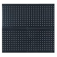 LocBoard LB18-BK 2 Pegboards, 18" x 36" x 9/16", Black
