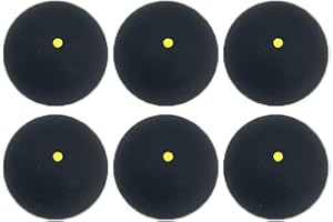 Gloperti Single Yellow Dot Squash Balls - 6 Pack