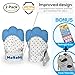 Baby Teething Mitten | Teether Mitt | BPA Free Gloves | Shower Gifts | MaBaby (Blue, 2-Pack)