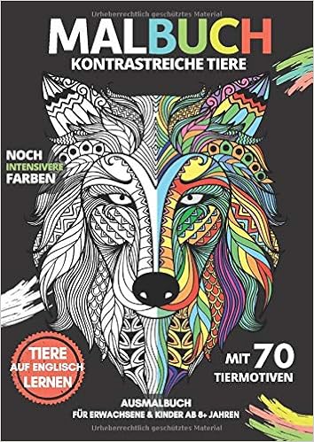 Kontrastreiche Tiere Malbuch Ausmalbuch Fur Erwachsene Kinder Ab 8 Jahren Mit 70 Tiermotiven Ausmalblock Ausmalbuch Mit Tier Mandalas Schwarzer Hintergrund Fur Intensive Farben Amazon De Jahns Steffen Bucher