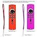 [2 Pack] Silicone Cover for Fire TV Stick 4K / Fire TV Cube/Fire TV (3rd Gen) Compatible with All-New 2nd Gen Alexa Voice Remote Control (Red and Purple)