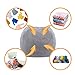 SUOCO Snuggly Corduroy Stuffed Animal Storage Bean Bag Cover,Kids Soft Toys Clean Up&Organizer,Reinforced Seams,Large 32