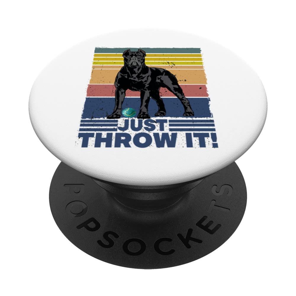 Just Throw It Cane Corso PopSockets Swappable PopGrip