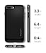 Spigen Neo Hybrid Designed for Apple iPhone 8 Plus Case (2017) / Designed for iPhone 7 Plus Case (2016) - Black & Shiny Black