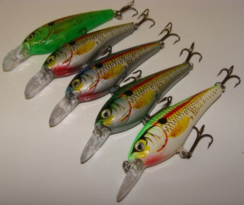 5-L5BS-Custom-Shad-Lures-Plugs-Crankbaits-Bass-Fishing-Set 5-L5BS-Custom-Shad-Lures-Plugs-Crankbaits-Bass-Fishing-Set