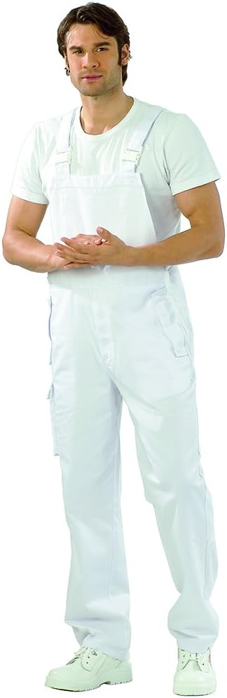 Planam 5340098 Size 98 "Food" Dungarees - Pure White