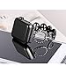 Secbolt 38mm/40mm Bling Bands Compatible Apple Watch Series 4 40mm, Series 3/2/1 38mm, Women Iwatch, Stainless Steel O-Link Band Strap, Black