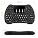 ( 2017 Latest Model ) EMISH Mini Wireless Keyboard, Rechargeable Lithium Battery Touchpad Mouse for PC, Xbox 360, Android TV Box, Computer, Laptop, Black