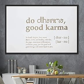 signwin Framed Canvas Wall Art Pressed Quotes 3D...