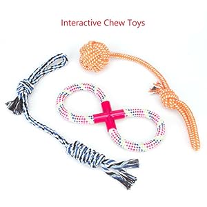 Image of Dog Toys 12 Pack Gift Set,RoyalCare Ball Rope and Chew Squeaky Toys for Medium to Small Dog