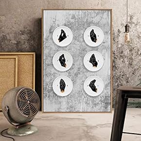 Floating Framed Canvas Wall Art for Living Room, Bedroom Plates Canvas Prints for Home Decoration Ready to Hang - 16x24 inches