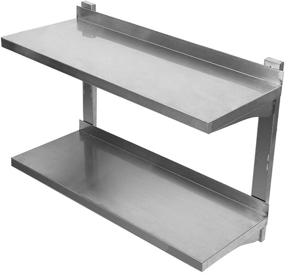 Mensola forata a parete - in acciaio inox - PROF. 30 cm Mensole e Pensili Inox