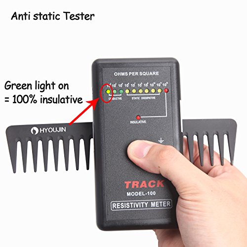 HYOUJIN 601 Black Carbon Wide Tooth Comb,100% Anti static 230℃ Heat Resistant,Detangling Comb,Detangler Hair Comb for Long Wet hair Hair Straighten Curly Hair - Thumbnail 5