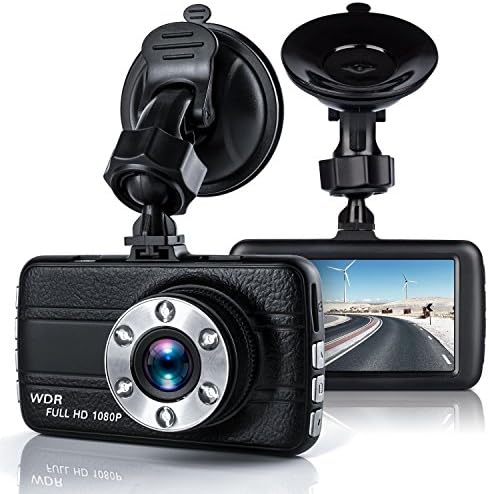 Dash Cam, Aosmart Full HD 1080P DVR Dash Camera 170 Degree Wide Angle Dash Camcorder with Night Vision 3.0" TFT Display
