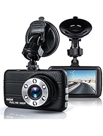 Dash Cam,Bekhic Dash Camera for Cars with Full HD 1080P, 170 Degree Super Wide Angle Cameras, 3.0" TFT Display,with Night Vision, WDR, Loop Recording