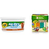 Crayola Air Dry Clay, Terra Cotta No Bake Modeling Clay for Kids, 2.5lb & Modeling Clay in Bold Colors, 2lbs, Gift for Kids, 
